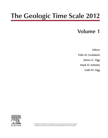 The Geologic Time Scale 2012 - ANU