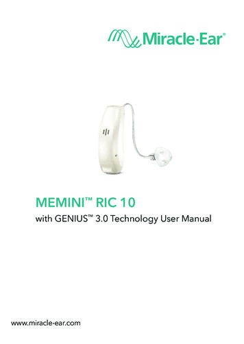 MEMINI RIC 10 - Miracle Ear