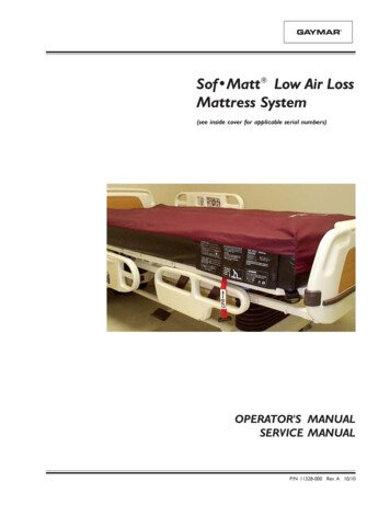 Sof Matt Low Air Loss Mattress System - Stryker Medical