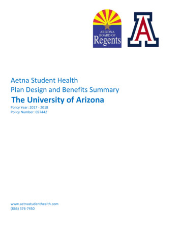 Aetna Student Health Plan Design And Benefits Summary The University Of .