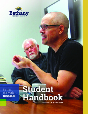 Student Handbook - Bethany Theological Seminary