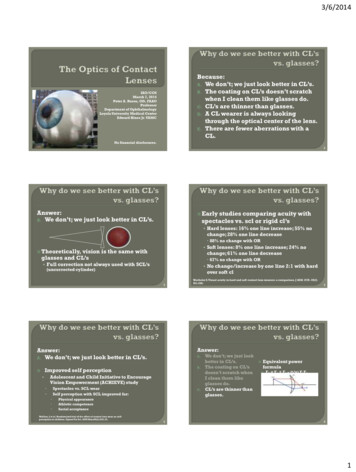 The Optics Of Contact Lenses - Ileyemd 