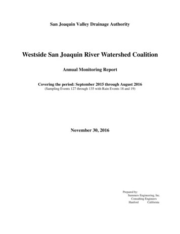 Westside San Joaquin River Watershed Coalition - California
