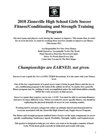 2018 Zionsville High School Girls Soccer Fitness . - HomeTeamsONLINE
