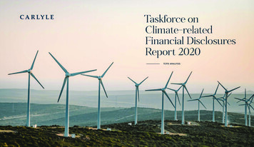 Taskforce On Climate-related Financial Disclosures Report 2020 - Carlyle