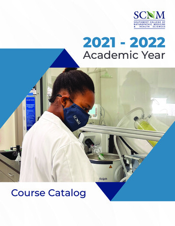 2021 - 2022 - Southwest College Of Naturopathic Medicine
