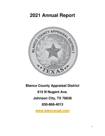 2021 Annual Report - Blanco CAD