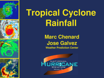 Tropical Cyclone Rainfall - World Meteorological Organization