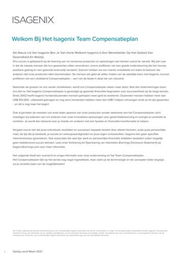 Welkom Bij Het Isagenix Team Compensatieplan - Isagenix Business