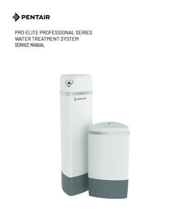 Pentair Pro Elite Water Treatment System Arabic Manual