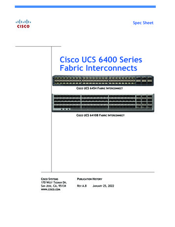Cisco UCS 6400 Series Fabric Interconnect Spec Sheet