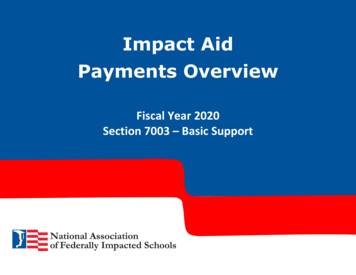 Impact Aid Payments Overview - Nafisdc 