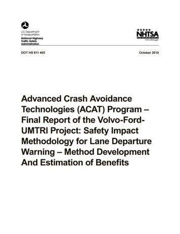 Advanced Crash Avoidance Technologies (ACAT) Program - Final Report Of .