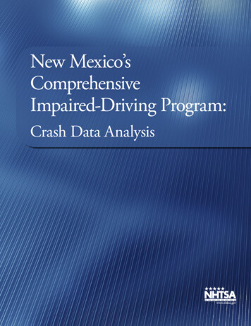New Mexico's Comprehensive Impaired-Driving Program