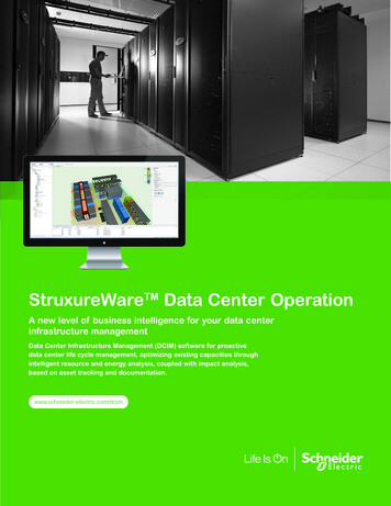 StruxureWareTM Data Center Operation - DDS