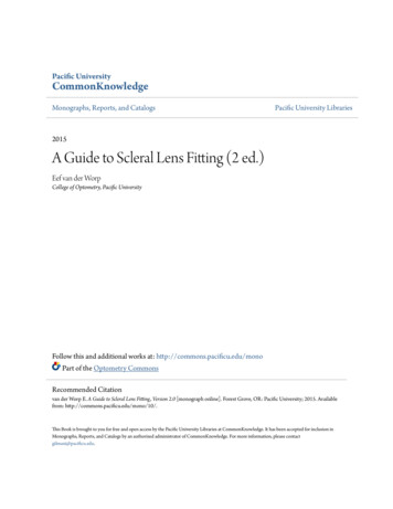A Guide To Scleral Lens Fitting (2 Ed.) - Haag-Streit