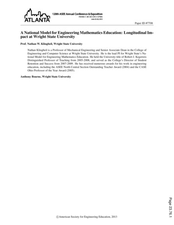 A National Model For Engineering Mathematics Education Longitudinal .