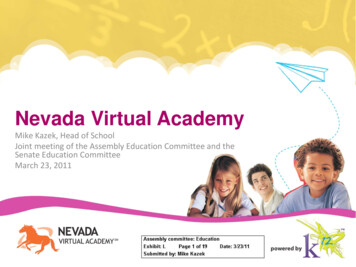 Nevada Virtual Academy - Nevada Legislature