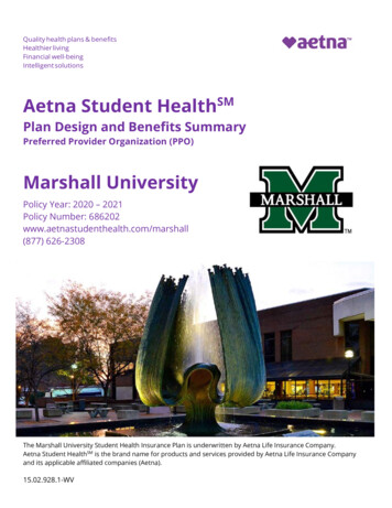 Aetna Student HealthSM - Marshall University