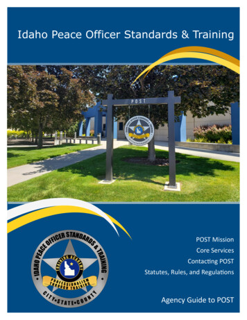 Idaho Peace Officer Standards & Training