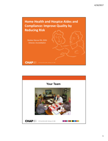 Home Health And Hospice Aides Compliance - MemberClicks