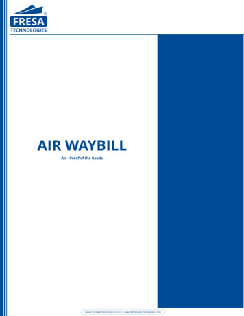 AIR WAYBILL - Fresa Technologies