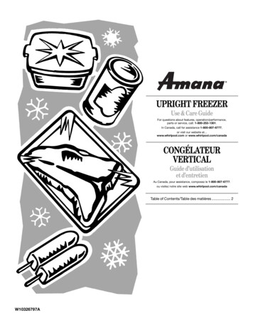 Amana Aqf2013tew Use And Care Manual