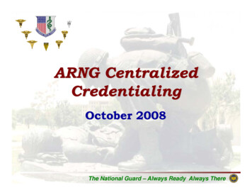ARNG Centralized Credentialing - Qmo.amedd.army.mil