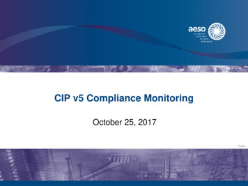 CIP V5 Compliance Monitoring - AESO