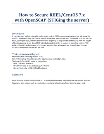How To Secure RHEL/CentOS 7.x With OpenSCAP (STIGing The Server)
