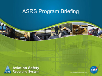 ASRS Program Briefing - NASA