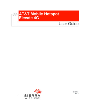 AT&T Mobile Hotspot Elevate 4G User Guide