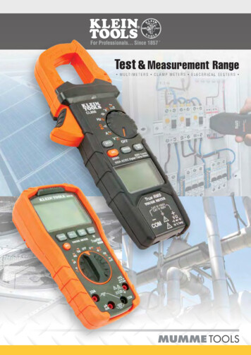Test Measurement Range - Klein Tools