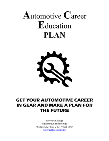 Automotive Career Education - Cerritos College