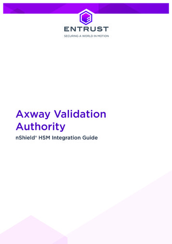 Axway Validation Authority - Entrust