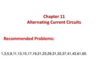 Chapter 11 Alternating Current Circuits Recommended Problems