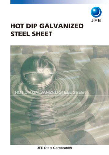 Hot Dip Galvanized Steel Sheet - Jfeスチール株式会社