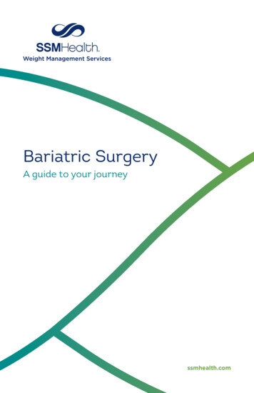 SSM Health Bariatric Surgery Booklet