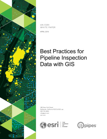 Best Practices For Pipeline Inspection Data With GIS - Esri