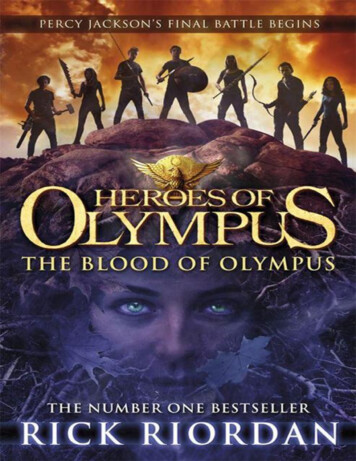 The Blood Of Olympus - Weebly