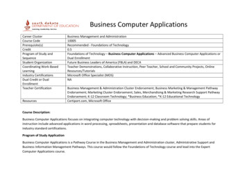 Business Computer Applications - South Dakota