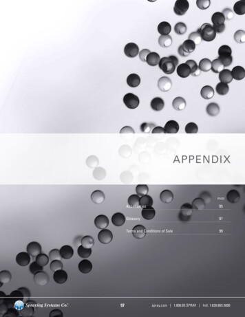 Appendix - Spray 