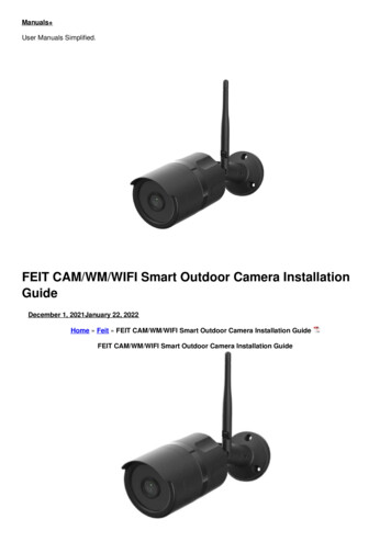 FEIT CAM/WM/WIFI Smart Outdoor Camera Installation Guide - Manuals 