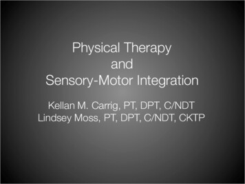 Physical Therapy And Sensory-Motor Integration - MGH Child Neurology Course