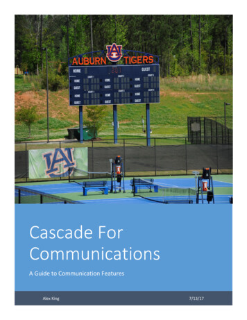 Cascade For Communications - Auburn University