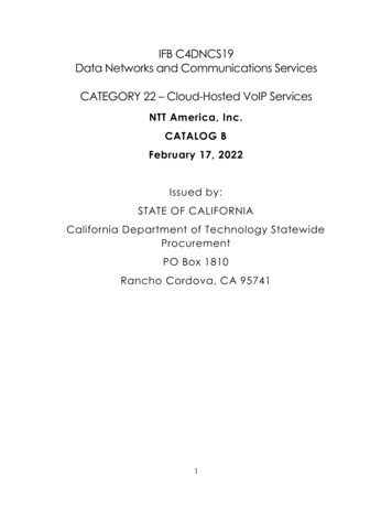 IFB C4DNCS19 Data Networks And Communications Services CATEGORY 22 .
