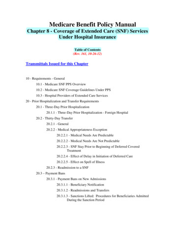 Medicare Benefit Policy Manual - McKnight's Long-Term Care News