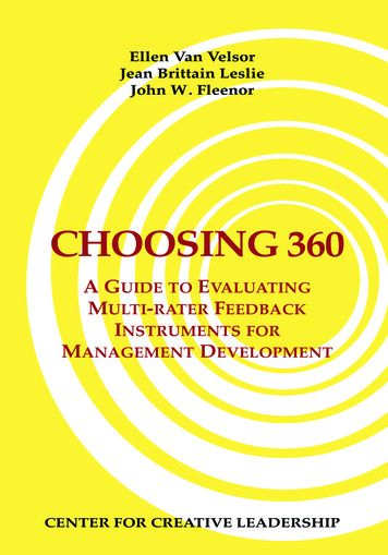 Choosing 360 - CCL