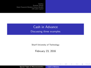 Cash In Advance - دانشکده مدیریت و اقتصاد