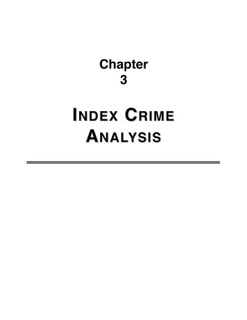 Index Crime Analysis